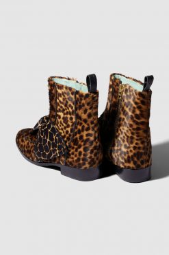 Heimstone BB Boots In Leopard & Giraffe Printed Leather Shoes