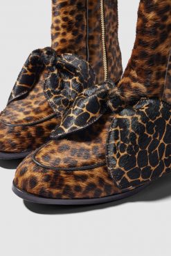 Heimstone BB Boots In Leopard & Giraffe Printed Leather Shoes