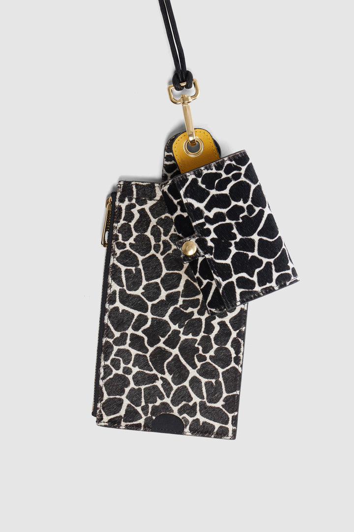 Heimstone Celebration Looks The Minis - Large Neck Wallet In White Giraffe Printed Leather 3 Heimstone Celebration Looks The Minis - Large Neck Wallet In White Giraffe Printed Leather