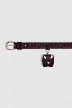 Heimstone Leather Goods Belt In Burgundy Leopard Leather 11 Heimstone Leather Goods Belt In Burgundy Leopard Leather