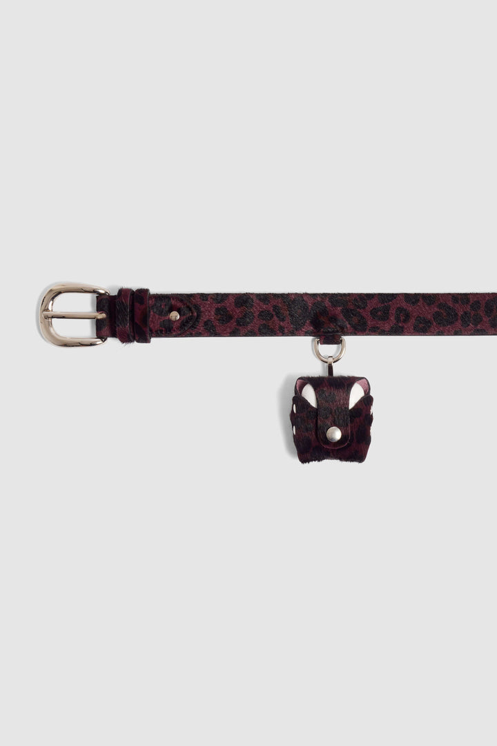 Heimstone Leather Goods Belt In Burgundy Leopard Leather 6 Heimstone Leather Goods Belt In Burgundy Leopard Leather