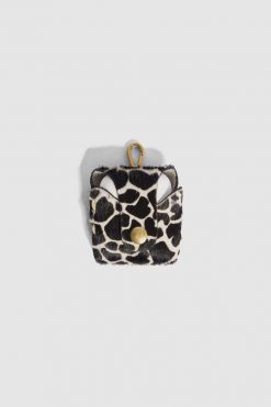 Heimstone Airpods Case In White Giraffe Leather