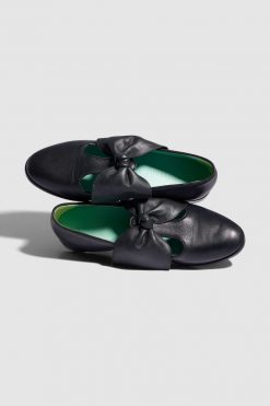 Heimstone Three Seven Paris BB Ballerina Shoes In Black Leather