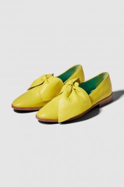 Heimstone BB Ballerina Shoes In Yellow Leather
