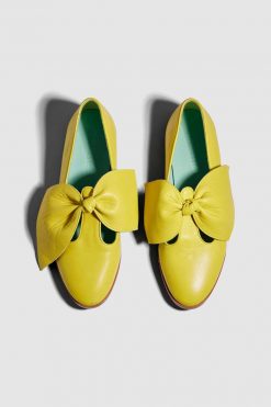 Heimstone BB Ballerina Shoes In Yellow Leather