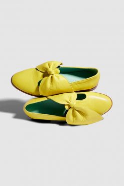 Heimstone BB Ballerina Shoes In Yellow Leather