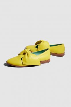 Heimstone BB Ballerina Shoes In Yellow Leather