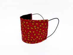 Heimstone Mask In Red Messy Dots Print Masks