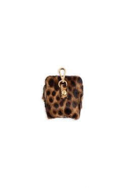 Heimstone Airpods Case In Leopard Printed Leather