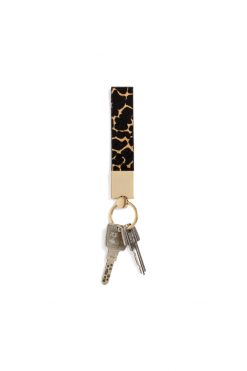 Heimstone The Minis - Key Holder In Giraffe Printed Leather