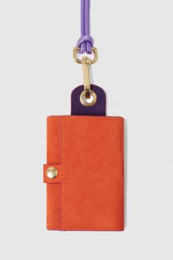 Heimstone The Minis - 6 Key Holder In Orange & Purple Suede