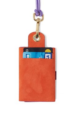 Heimstone The Minis - 6 Key Holder In Orange & Purple Suede