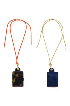 Heimstone The Minis - 6 Key Holder In Blue Cheetah Printed Leather