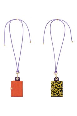 Heimstone The Minis - 6 Key Holder In Orange & Purple Suede 11 Heimstone The Minis - 6 Key Holder In Orange & Purple Suede