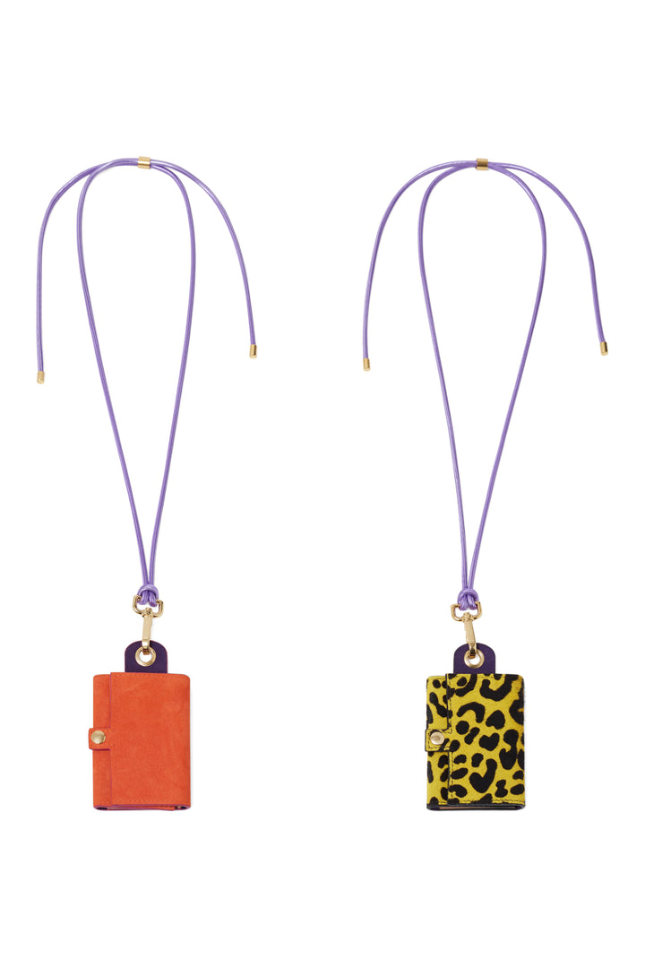Heimstone The Minis - 6 Key Holder In Orange & Purple Suede 5 Heimstone The Minis - 6 Key Holder In Orange & Purple Suede