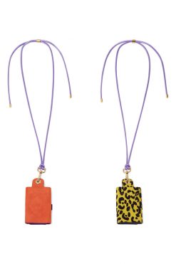 Heimstone The Minis - 6 Key Holder In Orange & Purple Suede 12 Heimstone The Minis - 6 Key Holder In Orange & Purple Suede