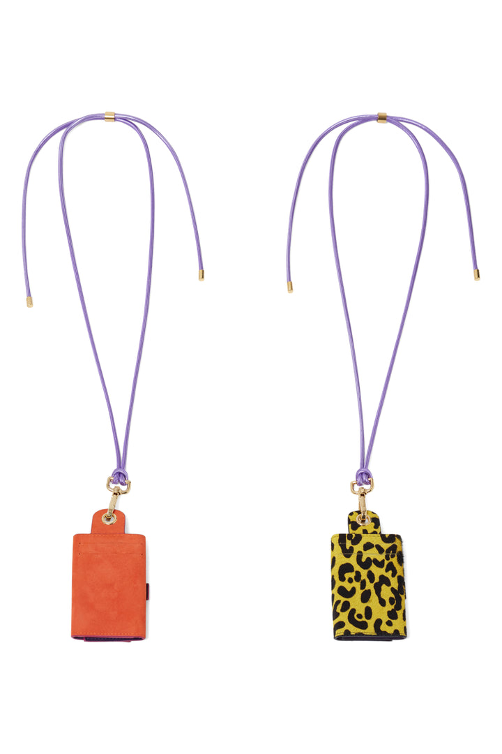 Heimstone The Minis - 6 Key Holder In Orange & Purple Suede 6 Heimstone The Minis - 6 Key Holder In Orange & Purple Suede