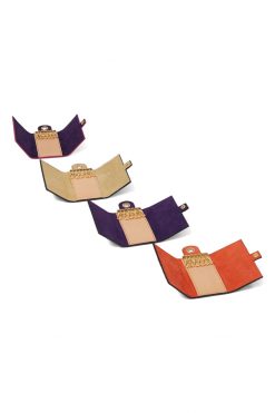 Heimstone The Minis - 6 Key Holder In Orange & Purple Suede 13 Heimstone The Minis - 6 Key Holder In Orange & Purple Suede