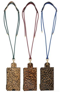 Heimstone Celebration Looks The Minis - Large Neck Wallet In Leopard Printed Leather