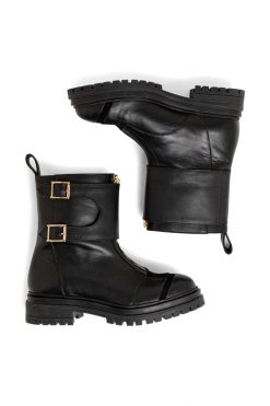 Heimstone Shoes Woodstock Rangers Boots In Black Leather
