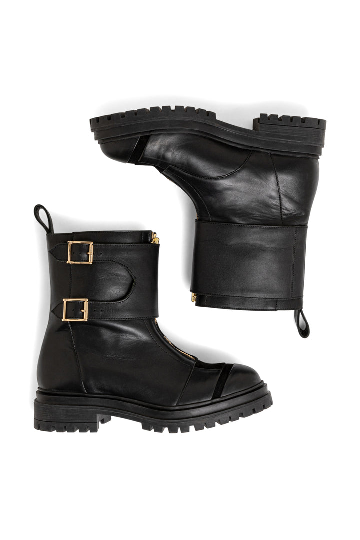 Heimstone Shoes Woodstock Rangers Boots In Black Leather 2 Heimstone Shoes Woodstock Rangers Boots In Black Leather