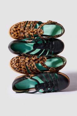 Heimstone Three Seven Paris Ricky Sandals In Leopard Printed Leather