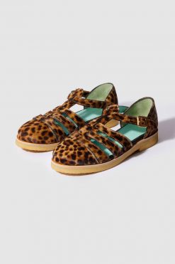 Heimstone Three Seven Paris Ricky Sandals In Leopard Printed Leather