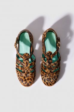 Heimstone Three Seven Paris Ricky Sandals In Leopard Printed Leather