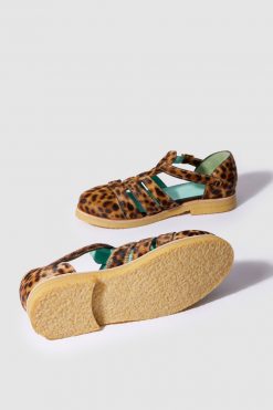 Heimstone Three Seven Paris Ricky Sandals In Leopard Printed Leather