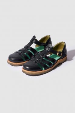 Heimstone Shoes Ricky Sandals In Black Leather