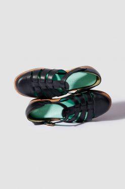 Heimstone Shoes Ricky Sandals In Black Leather