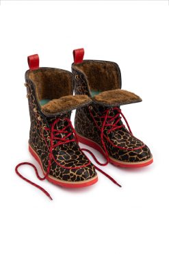 Heimstone Mountain Boots In Giraffe Printed Leather