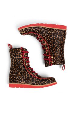 Heimstone Mountain Boots In Giraffe Printed Leather