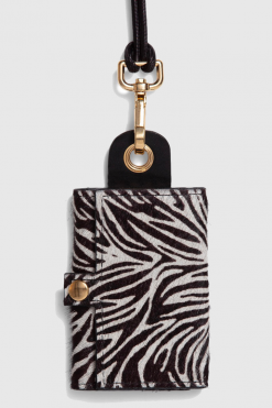 Heimstone The Minis - 6 Key Holder In Zebra Printed Leather
