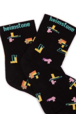 Heimstone Ankle Socks In Tetris Print