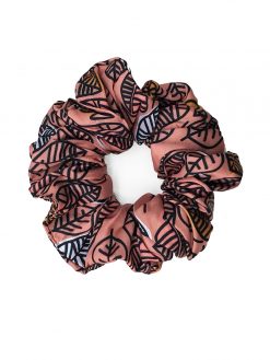 Heimstone Scrunchie In Pink Leaf Scrunchies