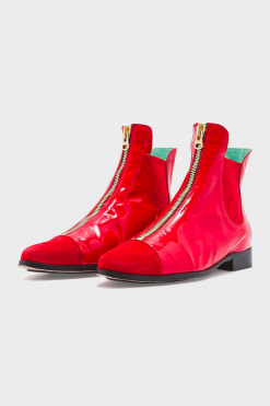 Heimstone Duchesse Boots In Red Leather