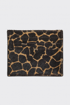 Heimstone The Minis - Card Holder In Giraffe Leather