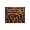 Heimstone The Minis - Card Holder In Leopard Leather Heimstone Signature
