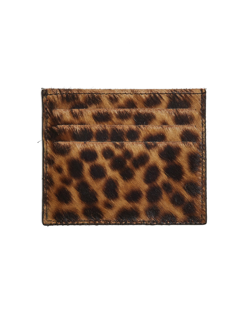 Heimstone The Minis - Card Holder In Leopard Leather Heimstone Signature 1 Heimstone The Minis - Card Holder In Leopard Leather Heimstone Signature